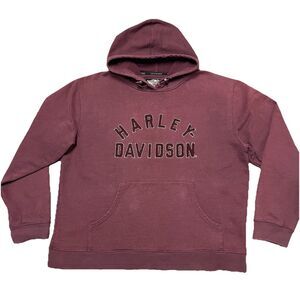 Vintage Harley Davidson Men’s Sweatshirt Hoodie Size XL Logo Biker Motorcycle